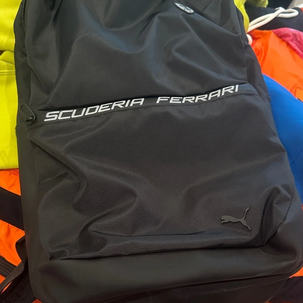 Scuderia Ferrari Black Backpack for Men - Picture 4 of 5